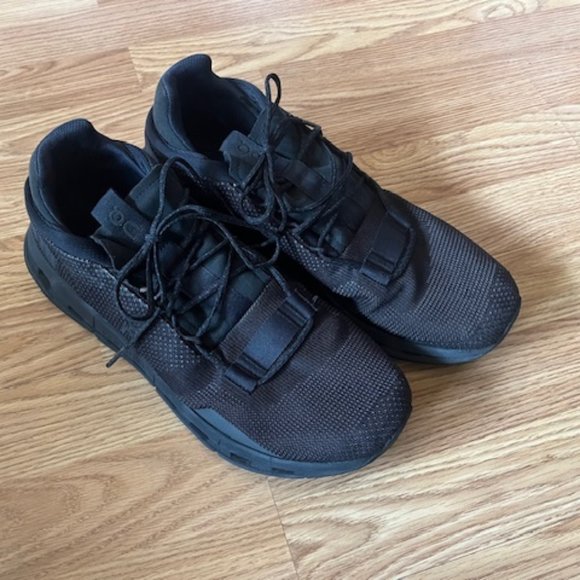 On Running Shoes Mens On Brand All Black Cloud Cloudnova Form